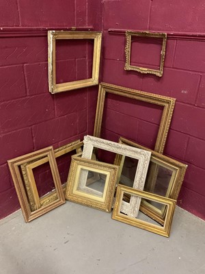 Lot 136 - Eleven various frames, 19th century and later