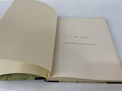 Lot 915 - John Guille Millais - Game Birds and Shooting-Sketches; Illustrating the Habits, Modes of Capture, Stages of Plumage, and the Hybrids and Varieties which occur amongst them, 1st edition, London: He...