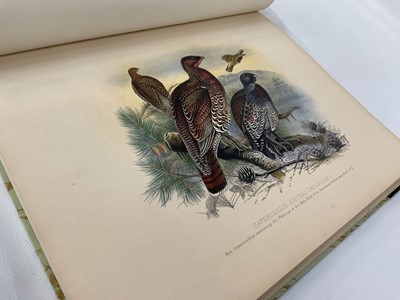 Lot 915 - John Guille Millais - Game Birds and Shooting-Sketches; Illustrating the Habits, Modes of Capture, Stages of Plumage, and the Hybrids and Varieties which occur amongst them, 1st edition, London: He...