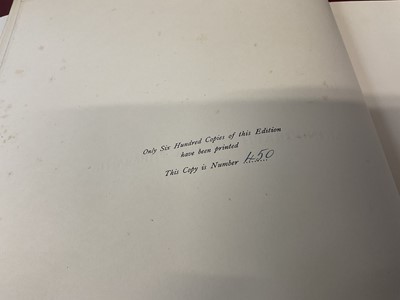 Lot 917 - William Beebe - 'A monograph of the pheasants', published by Witherby & Co, London 1918, first edition, numbered 450 of 600 copies, four vols, red cloth boards, folio, 41 x 31cm