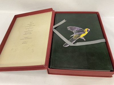 Lot 920 - Joseph M Forshaw - Australian Parrots, illustrated by William T. Cooper, 2 Vols. Melbourne: Lansdowne Editions, 1980, signed by author and illustrator and numbered 339 from an edition of 1000, 53 x...