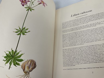 Lot 961 - Arthur Grove & Arthur Disbrowe Cotton -  A Supplement to Elwes' Monograph of the Genus Lilium, Illustrated by Lilian Snelling, parts 1-7, 1933-1940, large folio 57 x 39cm, together with W. B. Turri...