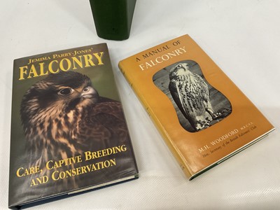 Lot 952 - Falconry - collection of books including Michael Woodford, Manual of Falconry 1961, together with Syainika Sastra, or a book on Hawking 1991 facsimile reproduction by St Anne's Books of the 1910 pu...