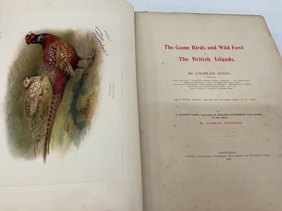Lot 914 - Charles Dixon - Game Birds and Wild Fowl of the British Isles, 1900, edition De-Luxe, numbered 36 of 100, modern half calf binding 38 x 29cm