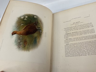Lot 914 - Charles Dixon - Game Birds and Wild Fowl of the British Isles, 1900, edition De-Luxe, numbered 36 of 100, modern half calf binding 38 x 29cm