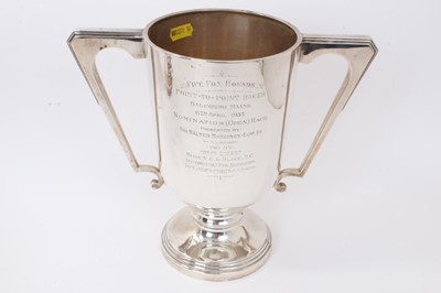 Lot 209 - Group of 12 silver trophies to include Fife Fox Hounds