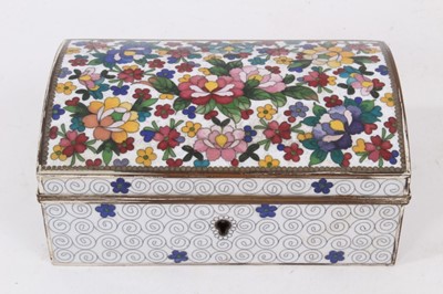 Lot 794 - Chinese cloisonné enamel jewellery box