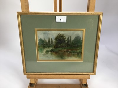Lot 212 - Early 20th century English School oil on board, river landscape. Mounted and framed