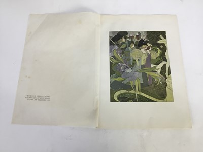 Lot 233 - Georges De Feure, 1868-1943. Art Nouveau studio lithograph, “Les Jardins D’Armide”. Embossed studio mark “The Studio” lower right