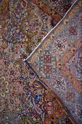 Lot 1516 - Antique Persian part silk rug