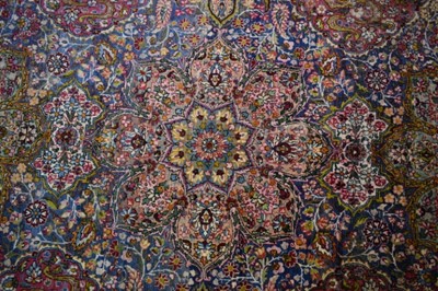 Lot 1516 - Antique Persian part silk rug