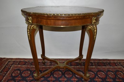 Lot 1406 - 19th century French gilt metal mounted side table