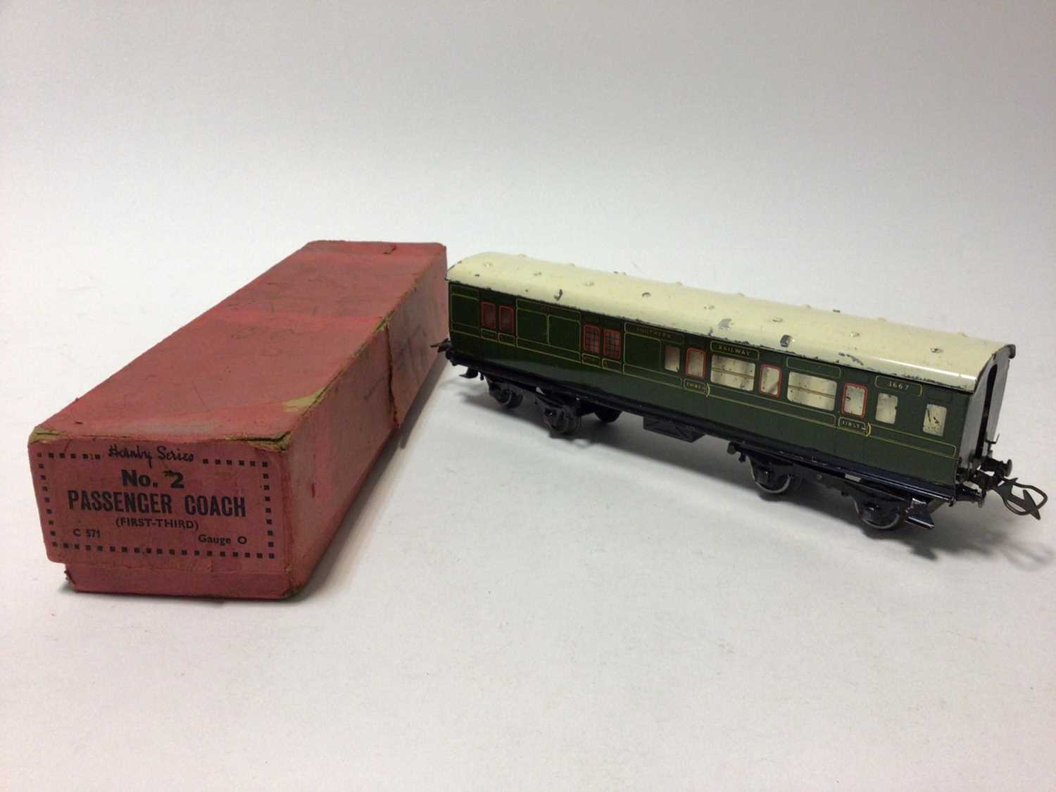 Lot 32 - Hornby O gauge boxed No.2 Passenger Coaches (3)