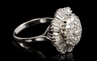 Lot 404 - Diamond 'Ballerina' cluster cocktail ring, the...