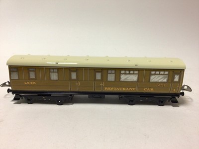 Lot 36 - Railway Middleton Products Australia Hornby Series style O gauge Tinplate LNER Restaurant Car (wheels missing), boxed