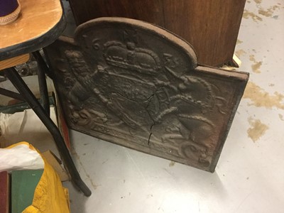 Lot 526 - Cast Iron fireback