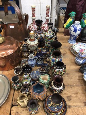 Lot 34 - Collection of Swiss Thun and other similar pottery