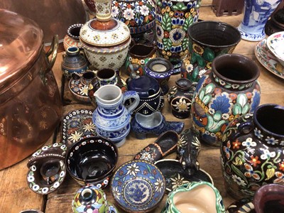 Lot 34 - Collection of Swiss Thun and other similar pottery