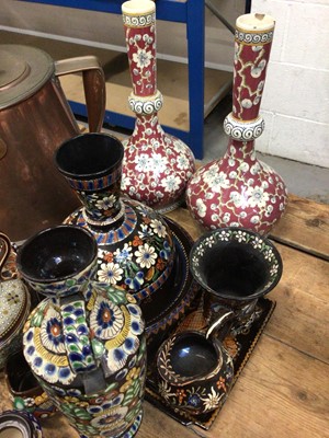 Lot 34 - Collection of Swiss Thun and other similar pottery