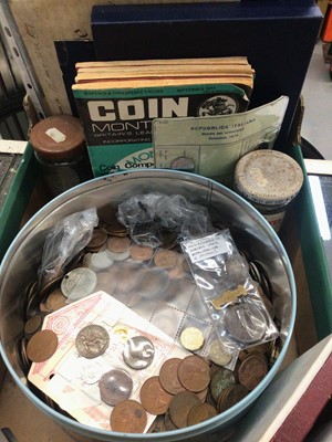 Lot 346 - Group of mixed coins and related books.