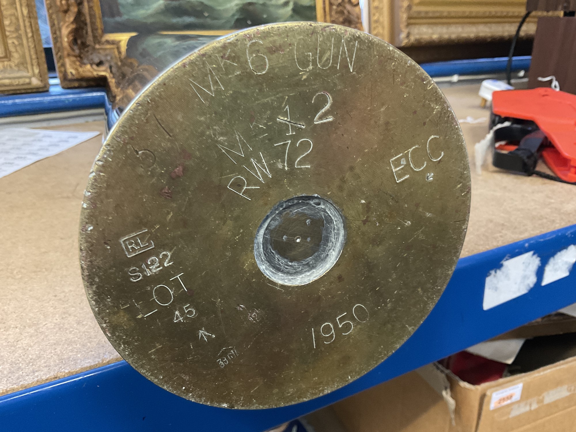 Lot 223 Artillery shell stick stand