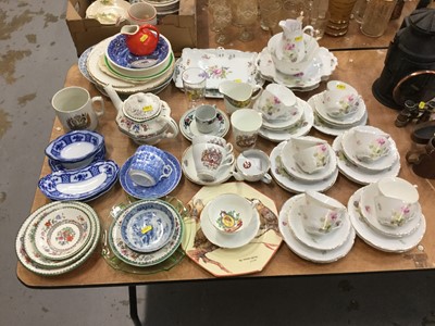 Lot 444 - Late 19th century German porcelain teaset, and various antique and vintage ceramics