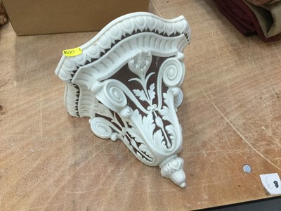 Lot 423 - Mid 19th century Copeland Spode Parian porcelain wall bracket