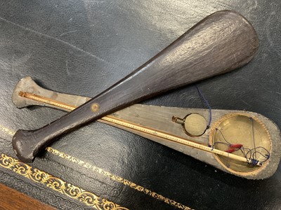 Lot 708 - Late 19th/early 20th century Chinese metalwork opium pipe and other related paraphernalia