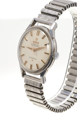 Lot 570 - 1960s gentlemen's Omega Constellation Automatic wristwatch with silvered dial, baton hour markers and gold coloured dagger hands
