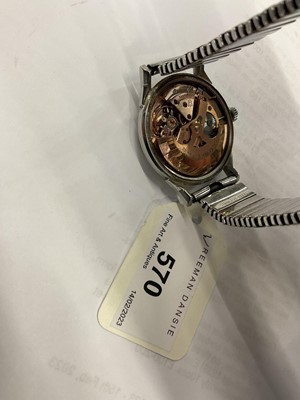 Lot 570 - 1960s gentlemen's Omega Constellation Automatic wristwatch with silvered dial, baton hour markers and gold coloured dagger hands