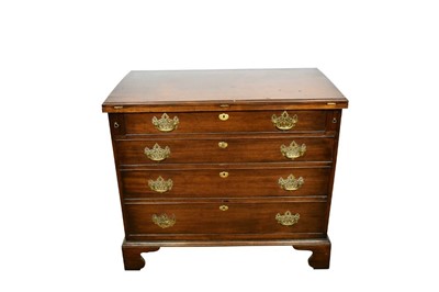 Lot 1382 - George II mahogany bachelors chest