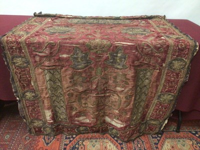 Lot 2071 - Antique Middle Eastern embroidered wall hanging