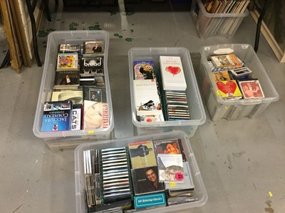 Lot 434 - Five boxes of CD's, DVD's and records.