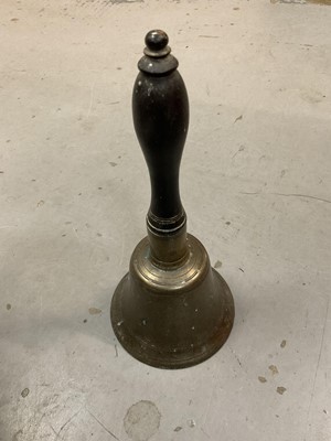 Lot 354 - Antique schoolyard hand bell