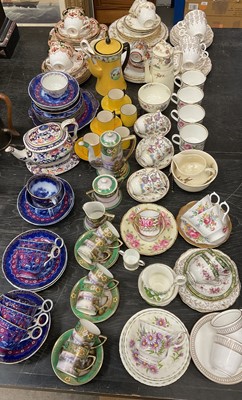 Lot 135 - Collection of china tea wares and teasets