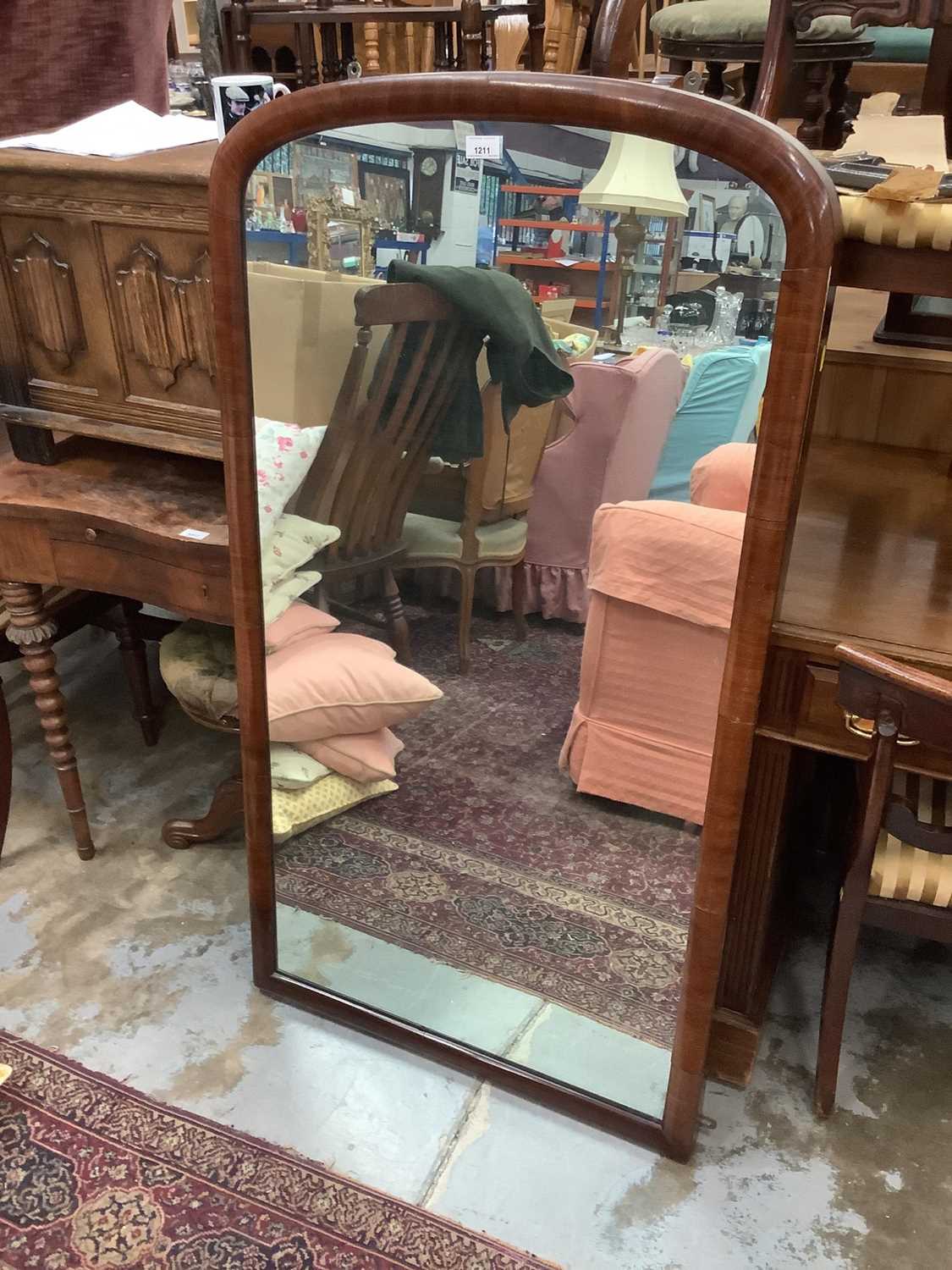 Lot 1211 - Victorian mahogany framed mirror