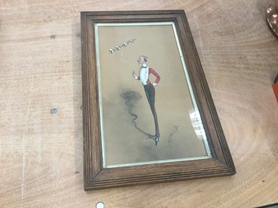 Lot 470 - Edwardian military portrait 'The Thin Red Line' signed and dated 1906