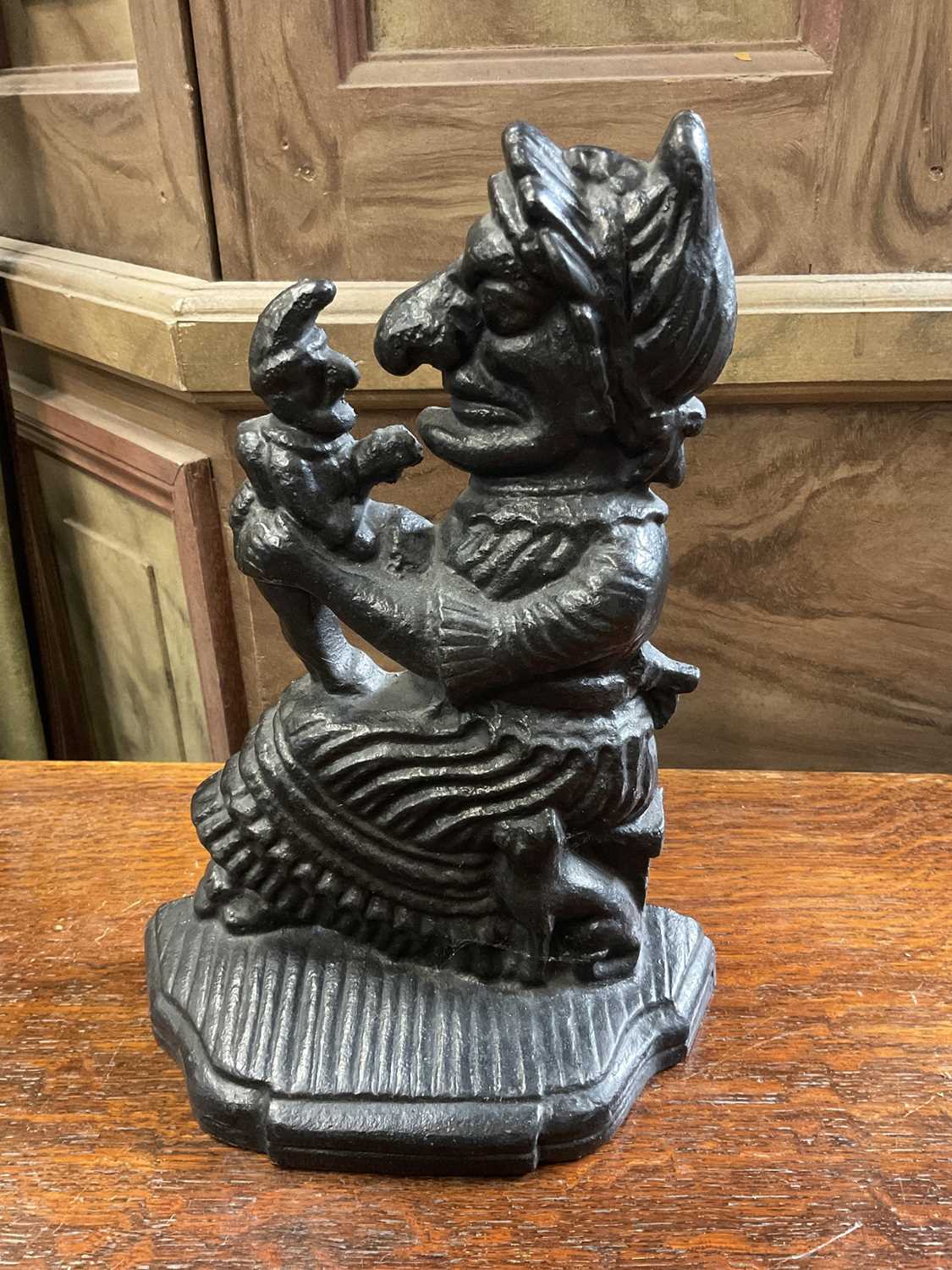Lot 155 Cast iron Punch and Judy doorstop