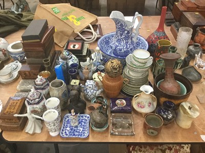 Lot 482 - Collection of mixed ceramics and sundries to include vases and teaware.