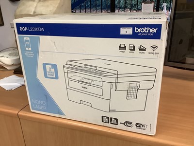 Lot 3 - Brother DCP-L2530DW A4 Mono Laser 3-in-1 Printer with Wireless Printing, New in box