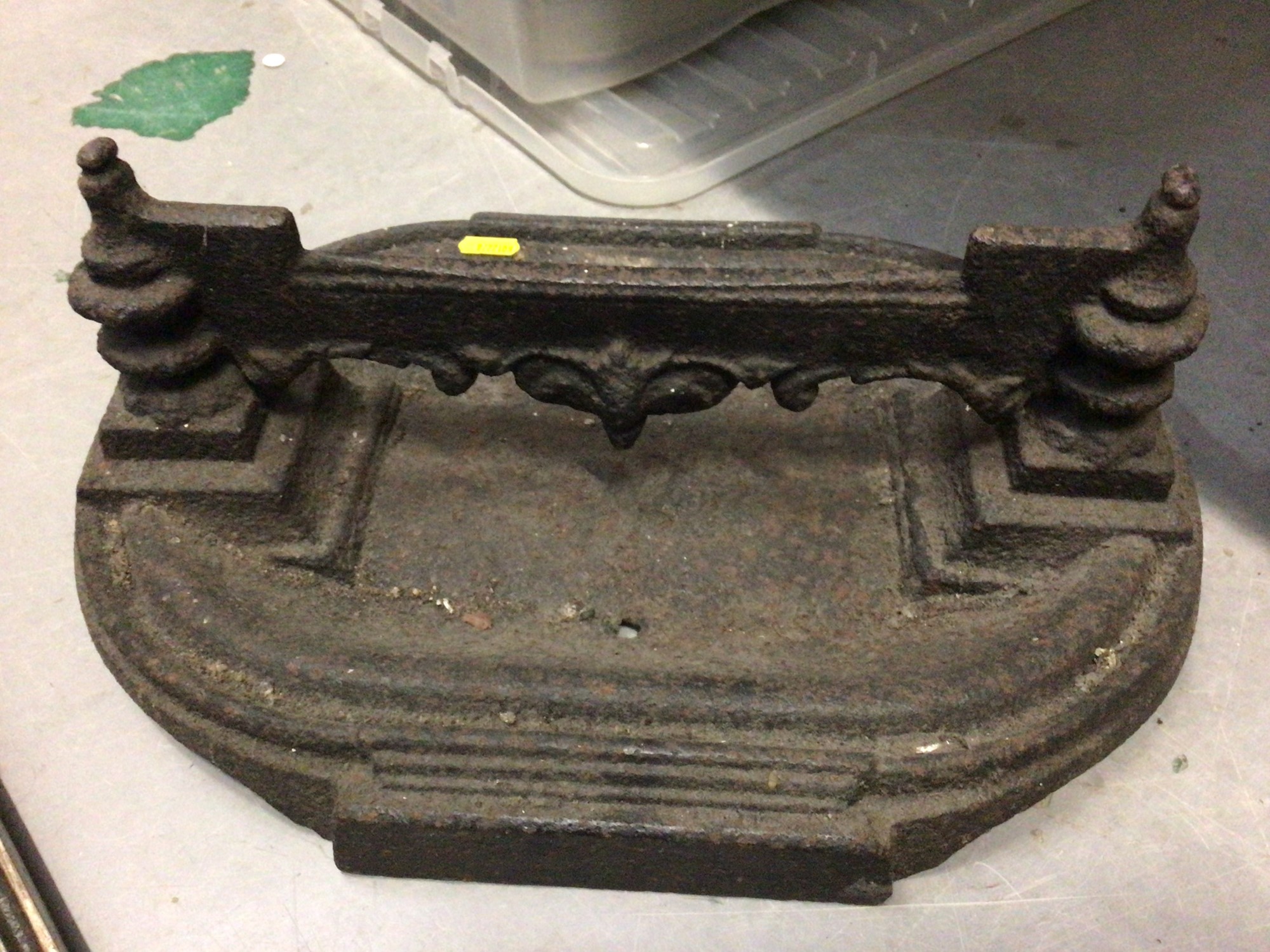 Lot 280 Cast iron boot scraper, cast metal