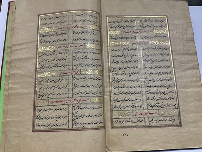 Lot 775 - Antique Islamic hand illuminated book