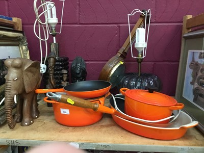 Lot 608 - Lot Le Creuset cooking vessels and sundries