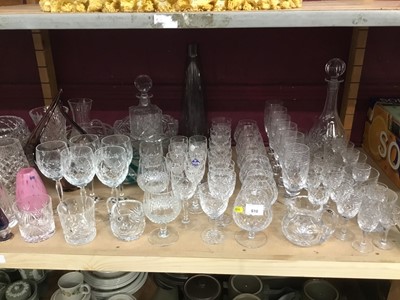 Lot 610 - Tudor Crystal table service and other cut glassware