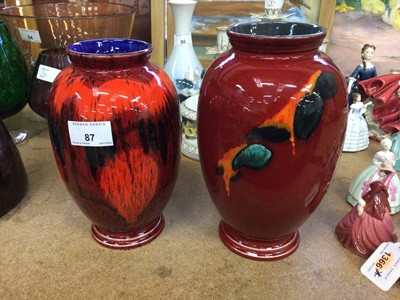Lot 87 - Two Poole vases