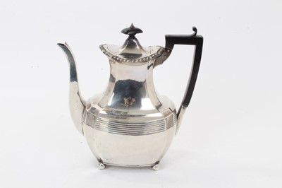 Lot 233 - Victorian silver coffee pot