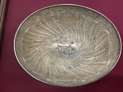Lot 232 - Large Victorian silver oval punch bowl