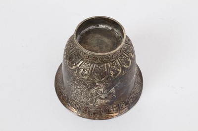 Lot 244 - Small antique Tibetan silver tea cup