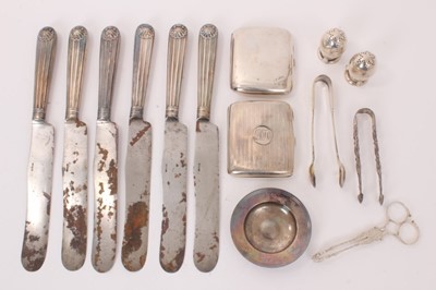 Lot 242 - Selection of miscellaneous 19th/20th century silver