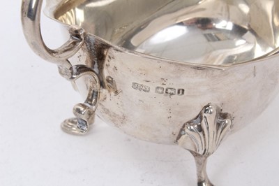 Lot 295 - Two silver sauceboats